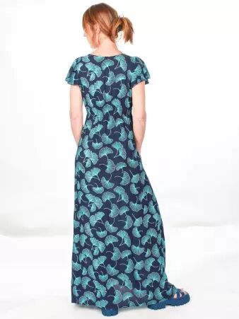 Robe longue Aelle Electric Gincko robe expressive contemporaine