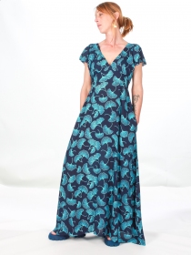 Robe longue Aelle Electric Gincko robe f&eacute;minine styl&eacute;e