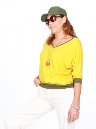 Top Bashung Vert anis top graphique vert anis dynamique