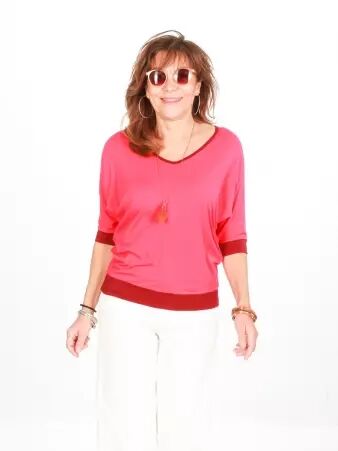 Top Bashung Magenta top rose magenta audacieux