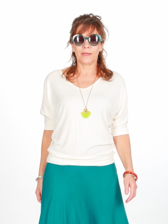 Top Bashung Ivoire top ivoire lumineux et �l�gant