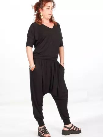 Sarouel Orso Noir sarouel boh�me noir coupe confortable
