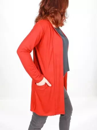 Cardigan Nahla Brique accessoire mode au style contemporain