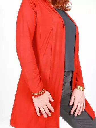 Cardigan Nahla Brique accessoire mode au style contemporain