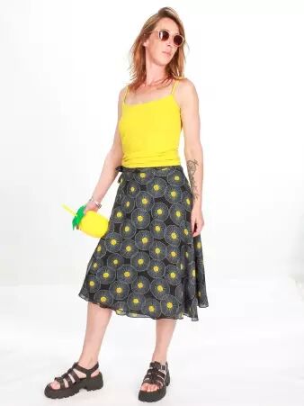Jupe portefeuille Yuzu v�tement en maille � la coupe confortable et au style contemporain