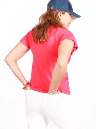 Top Melie Magenta top vibrant rose profond