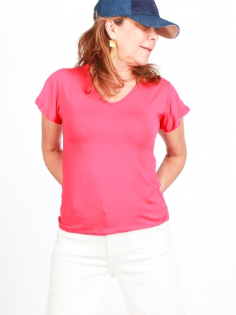 Top Melie Magenta top vibrant rose profond