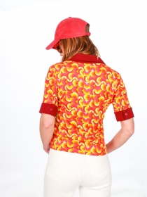 Polo Kurt manches courtes Paradise polo manches courtes Paradise &agrave; l'imprim&eacute; estival