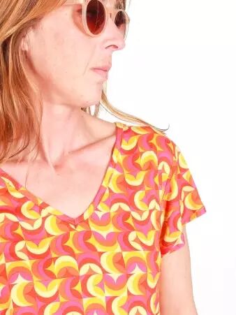 Top Melie Paradise top exotique multicolore