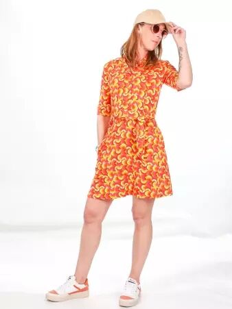 Robe Anna manches courtes Paradise robe f�minine � l'allure voyage