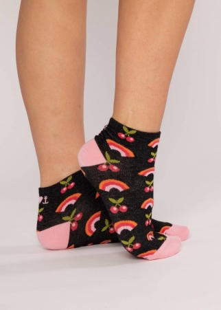 Chaussette basse cherry lady pi�ce vestimentaire � l'allure tendance