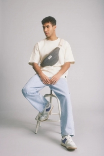 Sac banane Olivia Denim gris sac banane boh&egrave;me gris denim