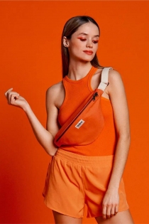 Sac banane Olivia Holi orange sac banane color&eacute; inspiration holi