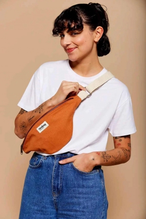 Sac banane Olivia Sienne sac banane boh�me aux tons terre sienne