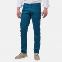 Pantalon chino YUTA Bleu pi&egrave;ce mode &eacute;l&eacute;gante au style contemporain