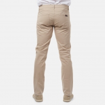 Pantalon chino YUTA Taupe v&ecirc;tement f&eacute;minin &eacute;l&eacute;gant au ton neutre
