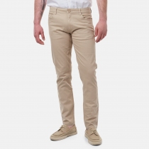 Pantalon chino YUTA Taupe pi&egrave;ce mode polyvalente et confortable