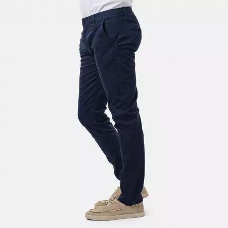 Pantalon chino RIKA Navy pi�ce mode �l�gante � la coupe droite