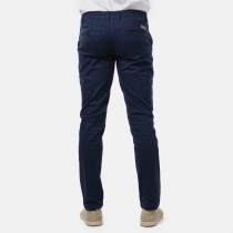 Pantalon chino RIKA Navy v&ecirc;tement f&eacute;minin chic et polyvalent