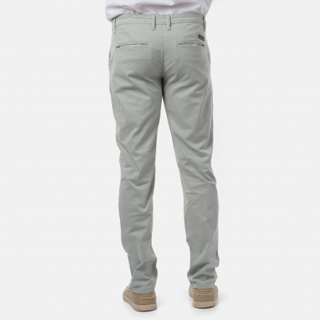 Pantalon chino RIKA Aqua gris pantalon femme facile � associer