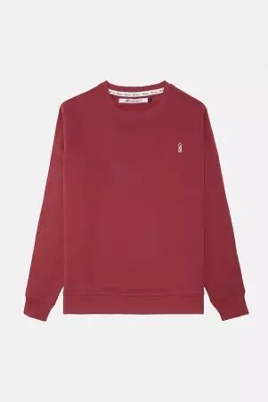 Sweat Morrison BURGUNDY sweat bordeaux fonc� esprit casual chic
