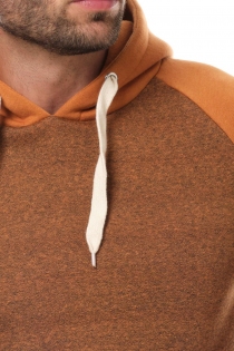 Sweat capuche bi-couleurs GRANDLE BEIGE sweat capuche contrast&eacute; confortable