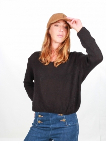 Pull Myrrha baby alpaga Noir