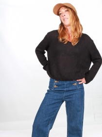 Pull Myrrha baby alpaga Noir