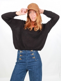 Pull Myrrha baby alpaga Noir