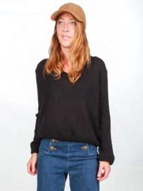 Pull Myrrha baby alpaga Noir