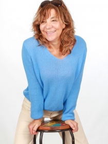 Pull Myrrha baby alpaga Bleu Electrique clair