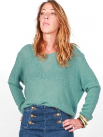 Pull Myrrha baby alpaga Vert Amande