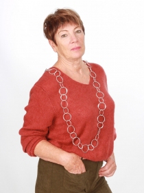 Pull Myrrha baby alpaga Terracotta