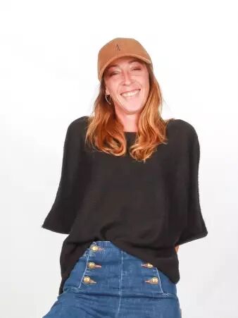 Pull Adonis noir pi�ce maille intemporelle