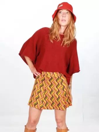 Pull Adonis bordeaux pi�ce maille raffin�e