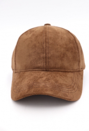 Casquette su�dine Chocolat accessoire textile au look moderne
