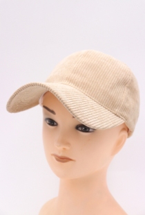 Casquette velours côtelé Beige