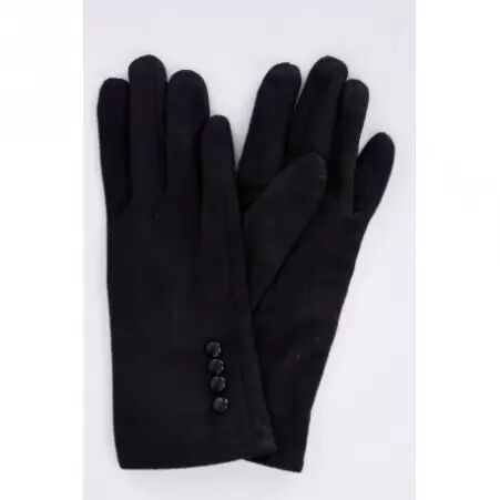 Gants suedine uni Bleu fonc� pi�ce d'accessoire textile au design sobre et moderne