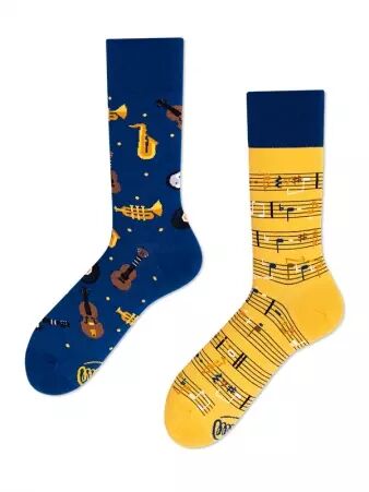 Chaussettes deparaill�es Music Notes accessoire mode au style contemporain