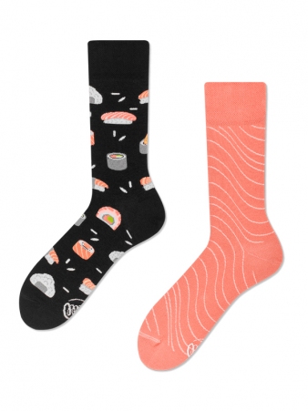 Chaussettes deparaill�es Sushi Roll accessoire mode au style contemporain