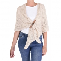 Petit poncho &eacute;cru poncho &eacute;cru l&eacute;ger et confortable