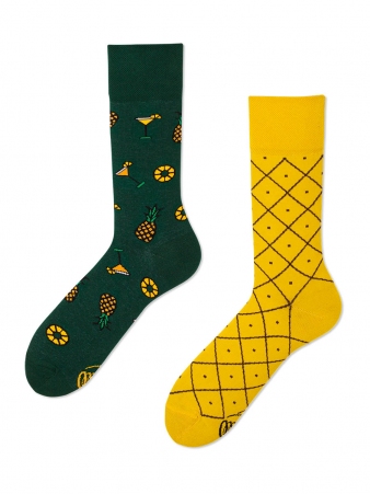 Chaussettes deparaill�es The Pineapple pi�ce vestimentaire � l'allure tendance