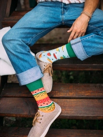 Chaussettes deparaill&eacute;es Tutti Frutti article mode au design soign&eacute;