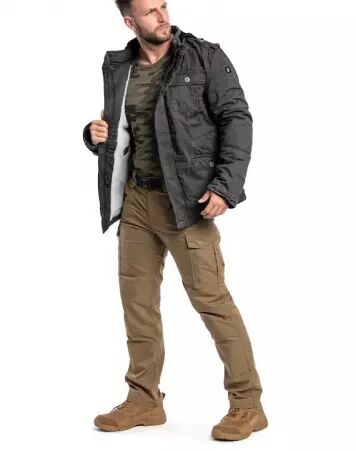 Veste homme Brandit Britannia noire veste noire homme style militaire