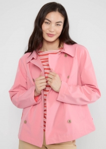 Parka Tiny Trench lucky lips pink parka rose originale style trench revisit&eacute;