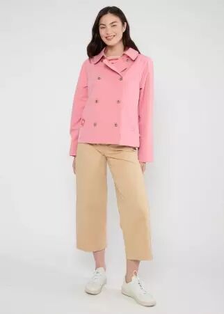 Parka Tiny Trench lucky lips pink parka rose originale style trench revisit�