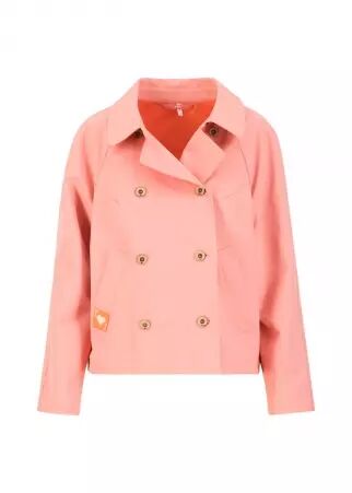Parka Tiny Trench lucky lips pink parka rose originale style trench revisit�