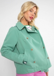 Parka Tiny Trench be bold green parka verte audacieuse coupe trench moderne
