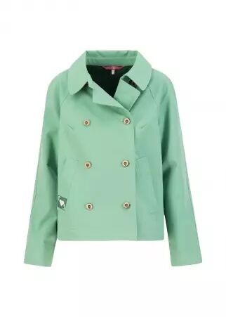 Parka Tiny Trench be bold green parka verte audacieuse coupe trench moderne