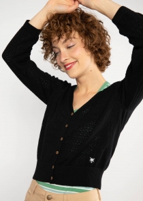 Cardigan Sweet Petite void onyx black &eacute;l&eacute;ment mode &agrave; l'esth&eacute;tique actuelle